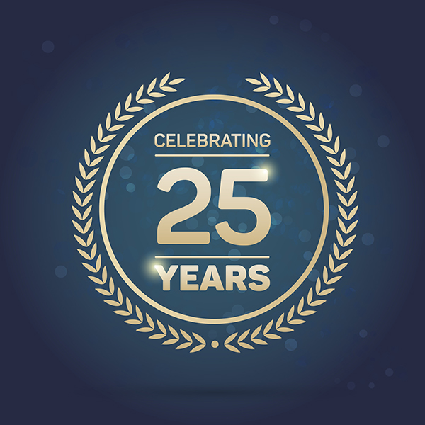 25 years - silver anniversary