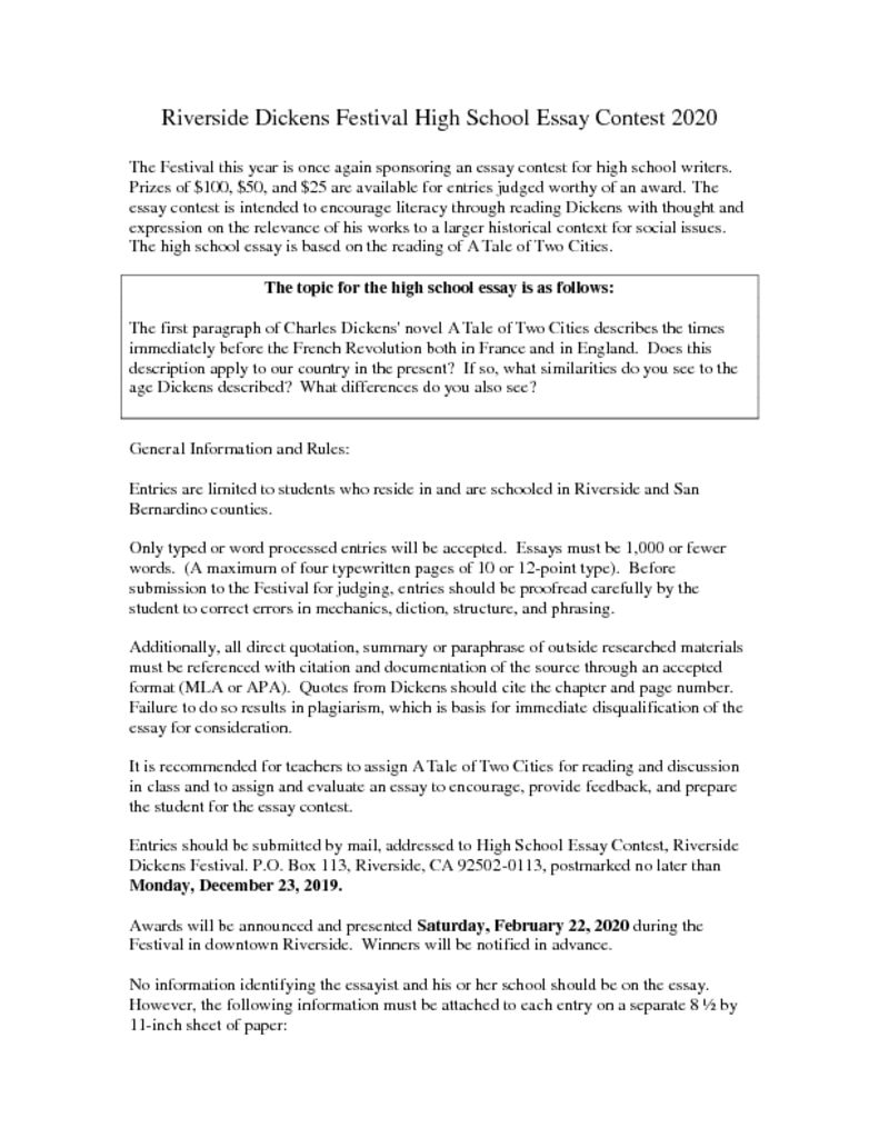 International High School Essay Contest - Fairfaxcountyques